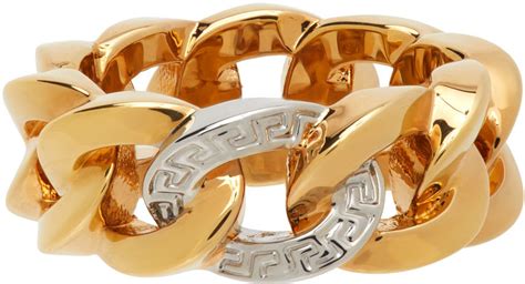 versace medusa chain ring price